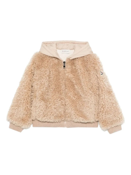  Moncler Enfant Hooded Zip-up Hoodie - Neutrals 