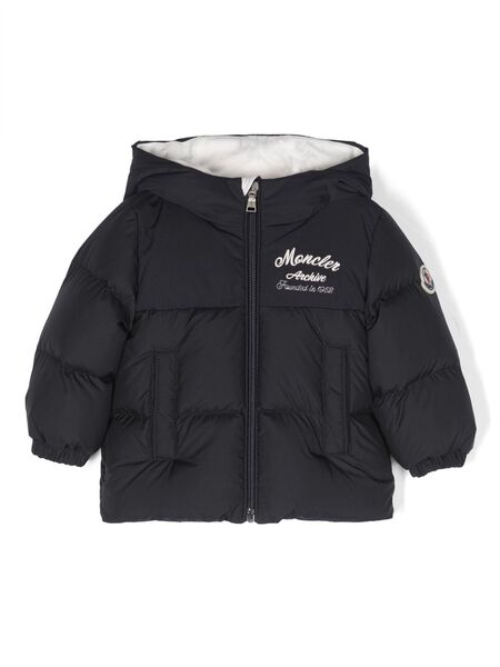  Moncler Enfant Joe Hooded Padded Jacket - Blue 