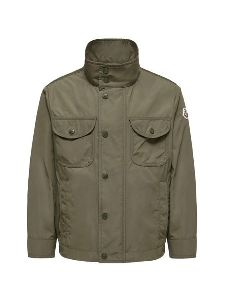  Moncler Enfant Kutlat Quilted Buttoned Jacket - Green 