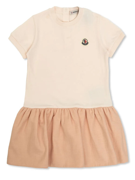  Moncler Enfant Logo-appliqué Dress - Pink 