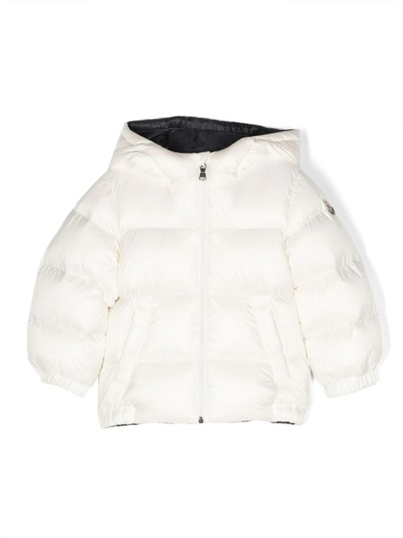  Moncler Enfant Logo-appliqué Padded Jacket - White 