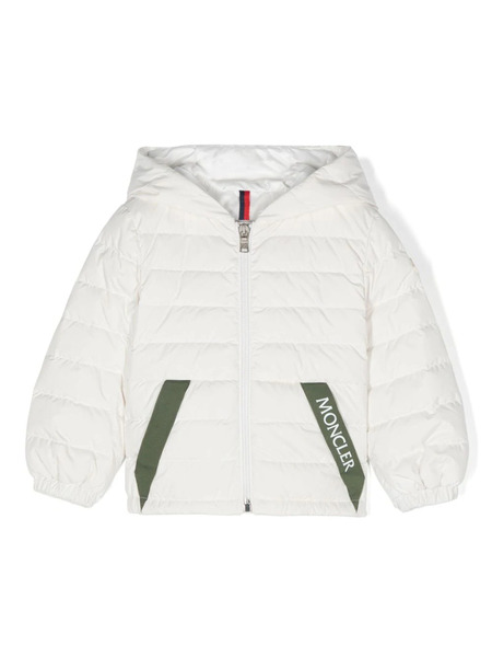  Moncler Enfant Logo-appliqué Padded Jacket - White 