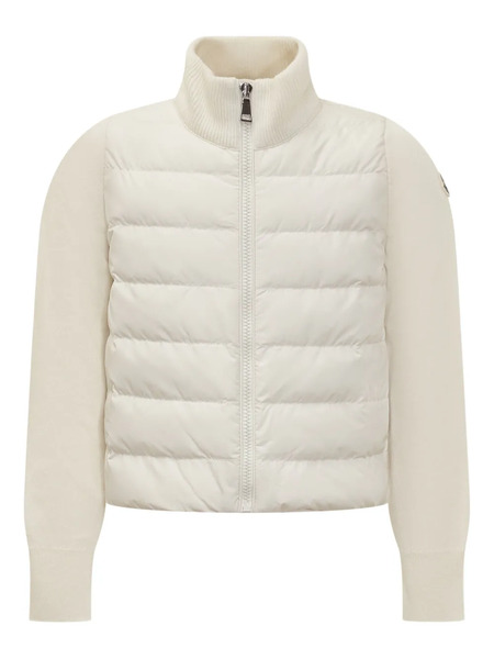  Moncler Enfant Logo-appliqué Quilted Jacket - Neutrals 
