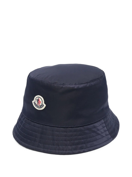  Moncler Enfant Logo-patch Bucket Hat - Blue 