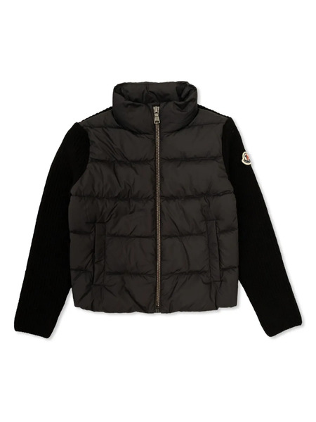  Moncler Enfant Logo-patch Cardigan - Black 