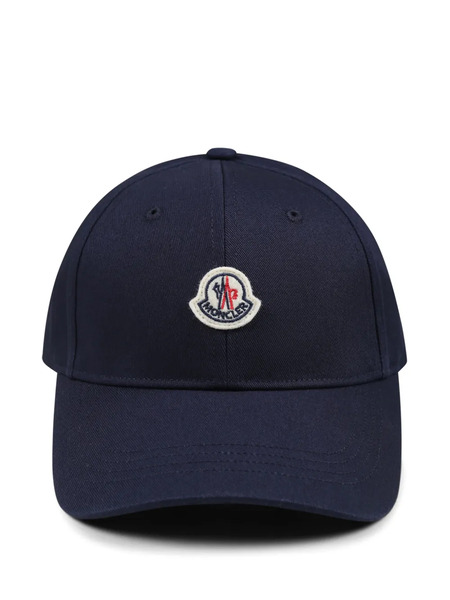  Moncler Enfant Logo-patch Cotton Cap - Blue 