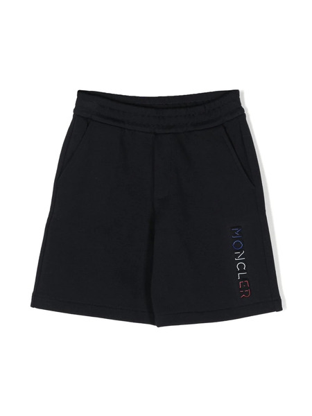  Moncler Enfant Logo-patch Detail Shorts - Blue 