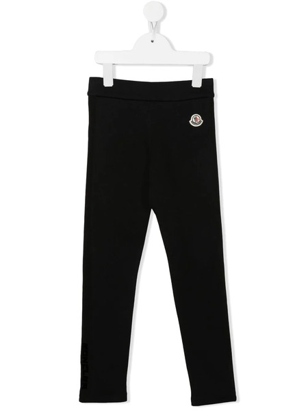  Moncler Enfant Logo-patch Jersey Trousers - Black 