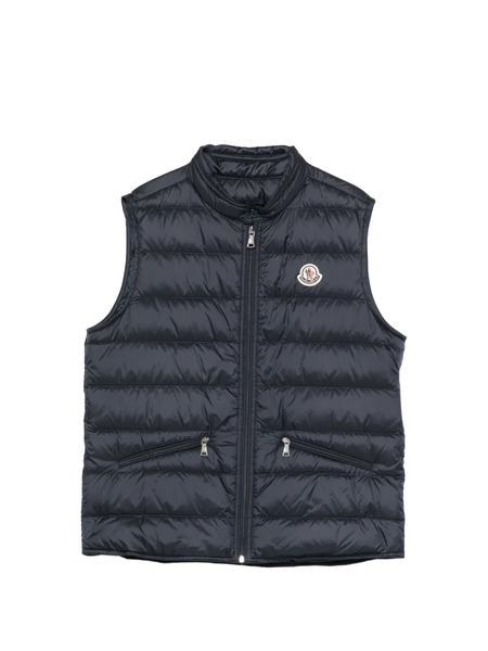  Moncler Enfant Logo-patch Padded Gilet - Blue 