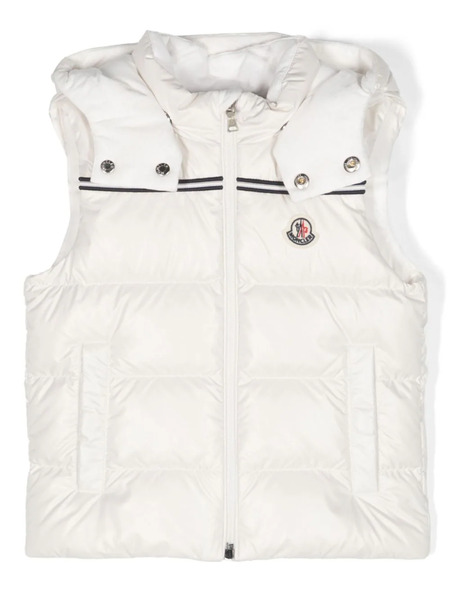  Moncler Enfant Logo-patch Padded Gilet - White 