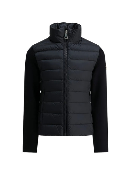  Moncler Enfant Logo-patch Panelled Padded Jacket - Black 