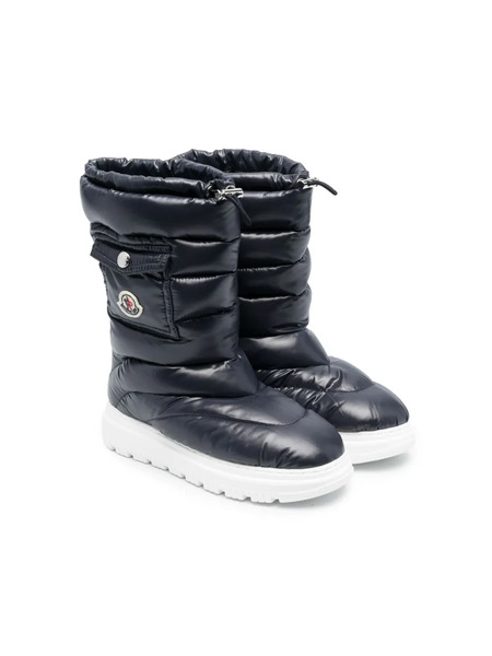  Moncler Enfant Logo-patch Quilted Snow Boots - Blue 