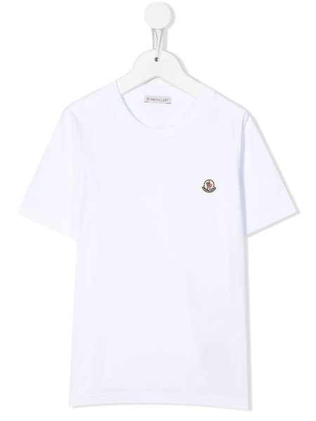  Moncler Enfant Logo-patch Short-sleeve T-shirt - White 