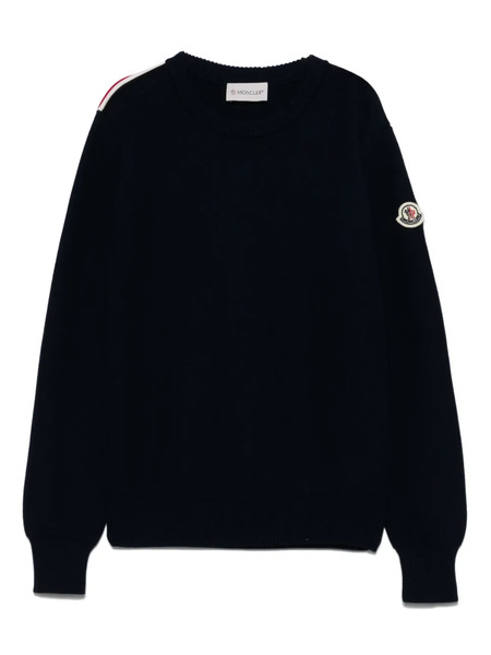  Moncler Enfant Logo-patch Sweater - Blue 
