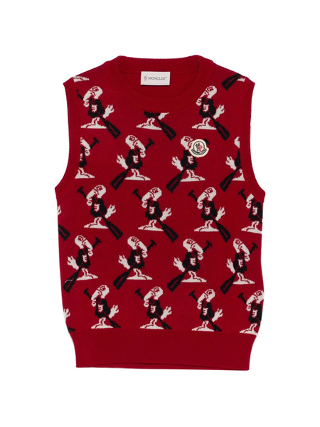  Moncler Enfant Logo-patch Vest - Red 