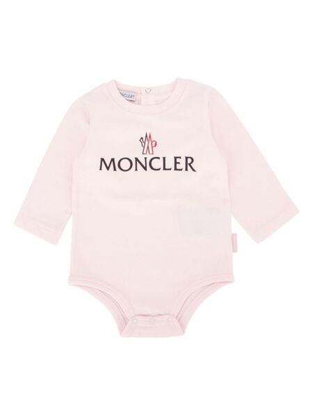  Moncler Enfant Logo-print Bodysuit - White 