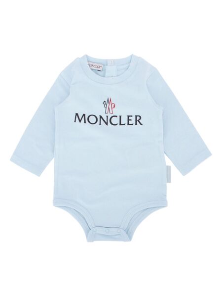  Moncler Enfant Logo-print Bodysuit - White 