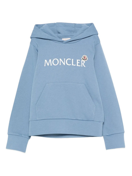  Moncler Enfant Logo-print Hoodie - Blue 