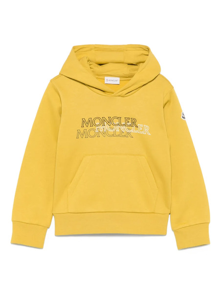  Moncler Enfant Logo-print Hoodie - Yellow 
