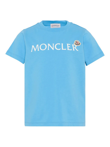  Moncler Enfant Logo-print Short-sleeve T-shirt - Blue 