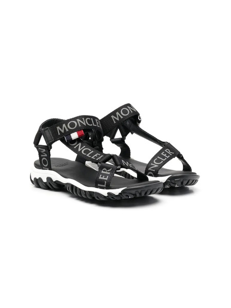  Moncler Enfant Logo-print Strap Sandals - Black 
