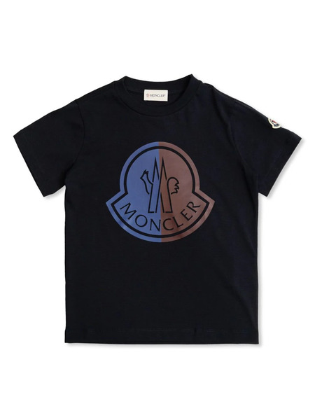  Moncler Enfant Logo-print T-shirt - Black 