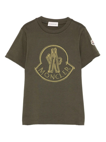  Moncler Enfant Logo-print T-shirt - Green 