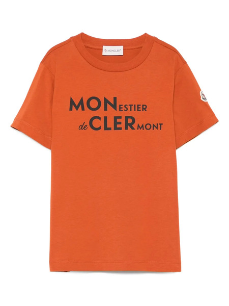  Moncler Enfant Logo-print T-shirt - Orange 