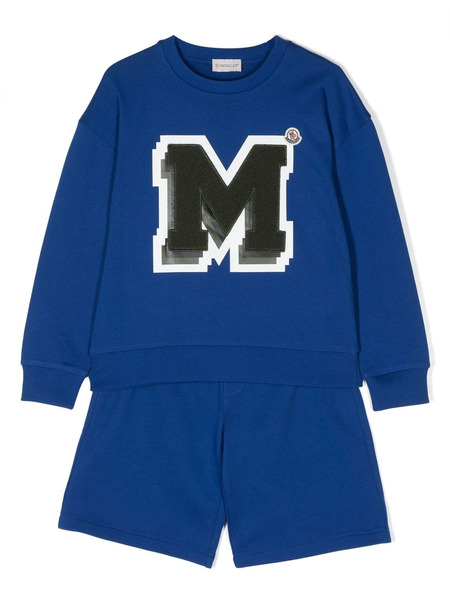  Moncler Enfant Long-sleeve Cotton Set - Blue 