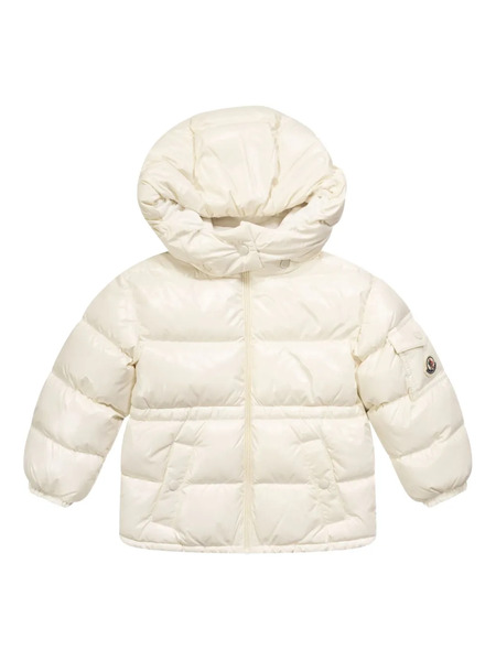  Moncler Enfant Maire Hooded Quilted Jacket - Neutrals 