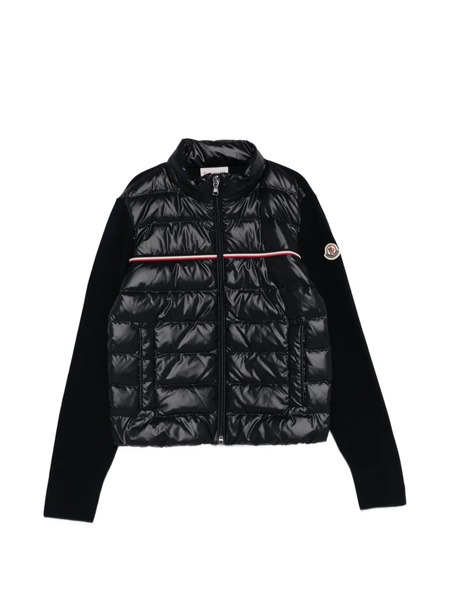  Moncler Enfant Padded Stripe Cardigan - Blue 