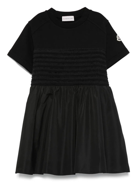  Moncler Enfant Panelled Dress - Black 