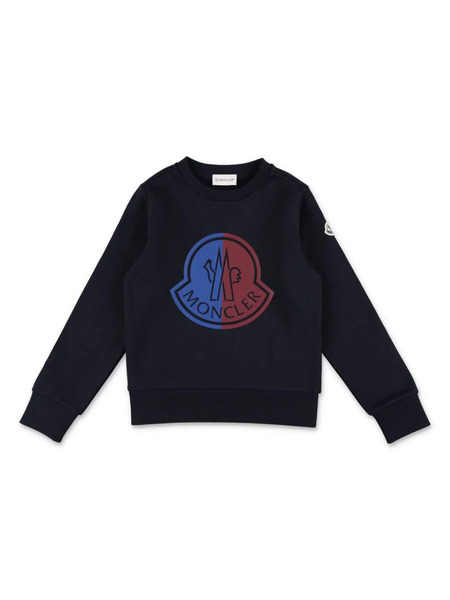  Moncler Enfant Printed Jersey Sweatshirt - Blue 