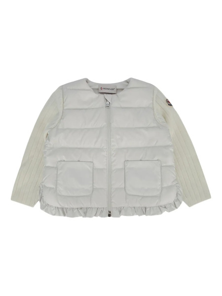  Moncler Enfant Quilted Cardigan - White 