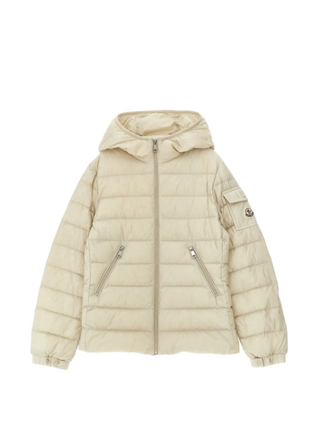 Moncler Enfant Quilted Hooded Down Jacket - Neutrals 