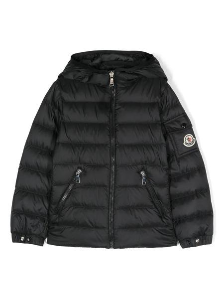  Moncler Enfant Quilted Hooded Jacket - Black 