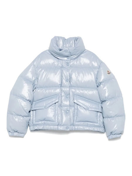  Moncler Enfant Quilted Shiny Jacket - Blue 