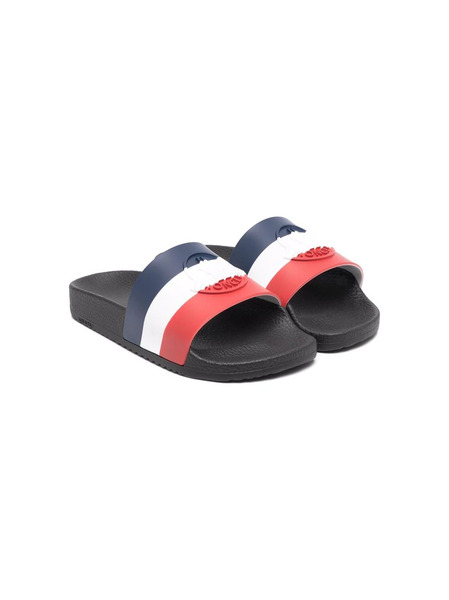 Moncler Enfant Slip-on Slides - Blue 