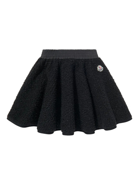  Moncler Enfant Sparkle Flared Skirt - Black 