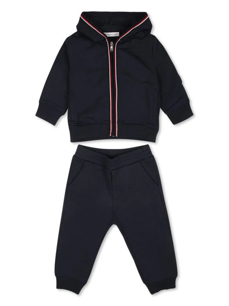  Moncler Enfant Striped Cotton Track Suit - Blue 