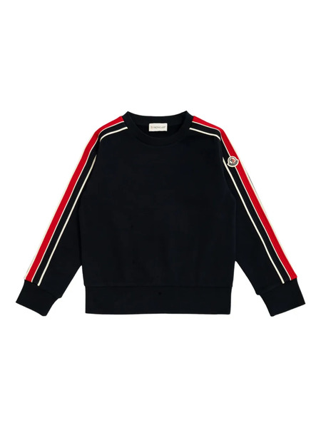  Moncler Enfant Tricolour-trimmed Sweatshirt - Blue 
