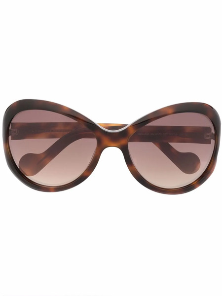  Moncler Eyewear Bellux Cat Eye-frame Sunglasses - Brown 
