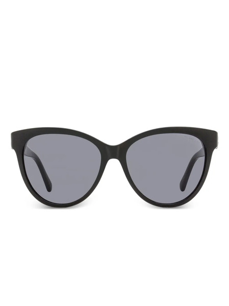  Moncler Eyewear Emblem Tea Cup Sunglasses - Black 