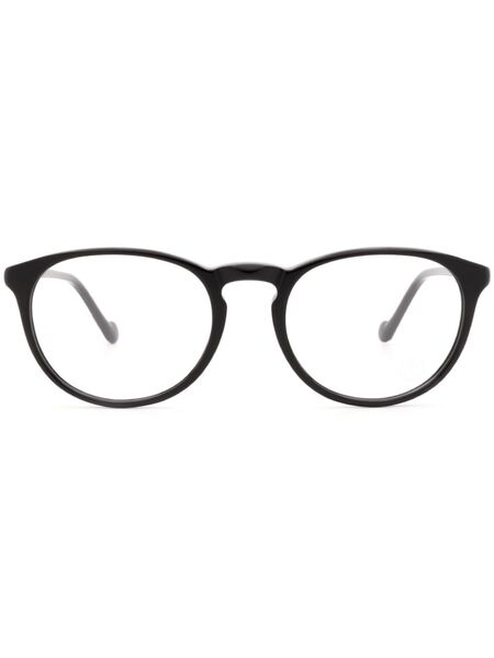  Moncler Eyewear Ml5104 Oval-frame Glasses - Black 