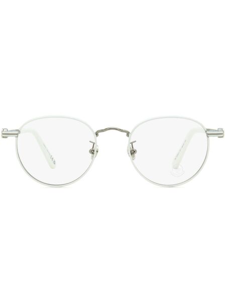  Moncler Eyewear Ml5204h Oval-frame Glasses - Silver 