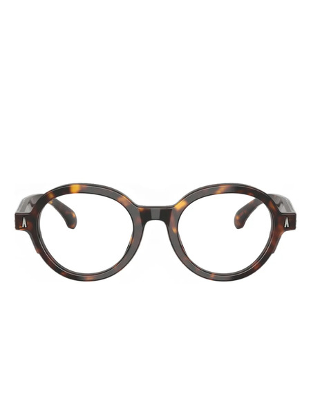  Moncler Eyewear Round-frame Glasses - Brown 