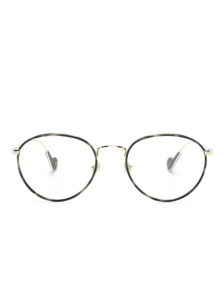  Moncler Eyewear Round-frame Glasses - Grey 