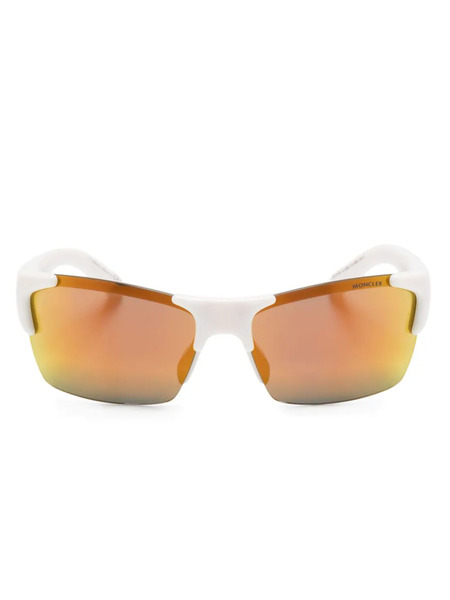  Moncler Eyewear Spectron Rectangle-frame Sunglasses - Neutrals 