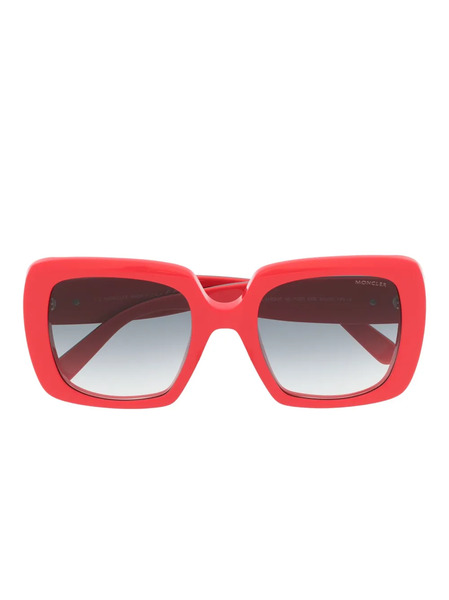  Moncler Eyewear Square-frame Gradient Sunglasses - Red 