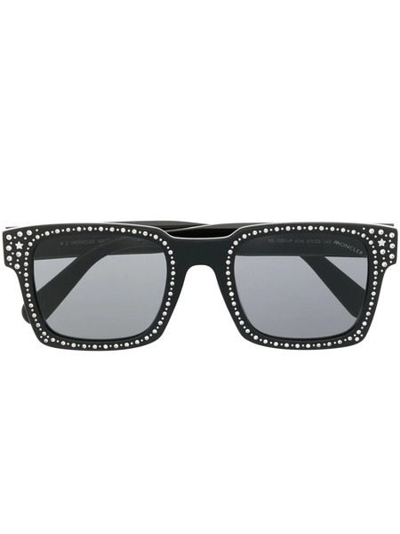  Moncler Eyewear X Palm Angels Square-frame Sunglasses - Black 